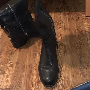 Coach over the knee leather boots